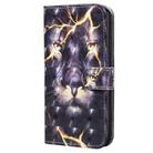 For iPhone 12 / 12 Pro 3D Painted Pattern Horizontal Flip Leather Case with Holder & Wallet & Card slot & Lanyard(Thunder Lion) - 3