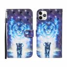 For iPhone 12 Pro Max 3D Painted Pattern Horizontal Flip Leather Case with Holder & Wallet & Card slot & Lanyard(Lion) - 1
