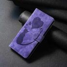 For Xiaomi 14T Pro Pen Heart Cat Embossed Leather Phone Case(Purple) - 2