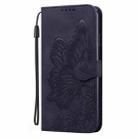 For Samsung Galaxy S25 5G Retro Skin Feel Butterflies Embossing Horizontal Flip Leather Phone Case(Black) - 2