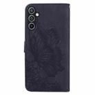 For Samsung Galaxy S25 5G Retro Skin Feel Butterflies Embossing Horizontal Flip Leather Phone Case(Black) - 3