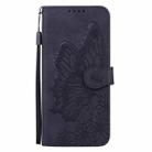 For Samsung Galaxy S25 Ultra 5G Retro Skin Feel Butterflies Embossing Horizontal Flip Leather Phone Case(Black) - 2