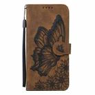 For Samsung Galaxy S25 FE 5G Retro Skin Feel Butterflies Embossing Horizontal Flip Leather Phone Case(Brown) - 2