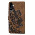 For Samsung Galaxy S25 FE 5G Retro Skin Feel Butterflies Embossing Horizontal Flip Leather Phone Case(Brown) - 3