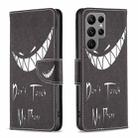 For Samsung Galaxy S25 Ultra 5G Colored Drawing Pattern Leather Phone Case(Smirk) - 1