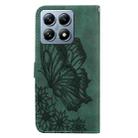 For Xiaomi 14T Retro Skin Feel Butterflies Embossing Horizontal Flip Leather Phone Case(Green) - 3