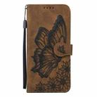 For Xiaomi 14T Retro Skin Feel Butterflies Embossing Horizontal Flip Leather Phone Case(Brown) - 2