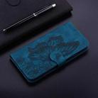 For Xiaomi Poco C75 Retro Skin Feel Butterflies Embossing Horizontal Flip Leather Phone Case(Blue) - 2