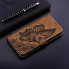 For Xiaomi Poco C75 Retro Skin Feel Butterflies Embossing Horizontal Flip Leather Phone Case(Brown) - 2
