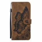 For Xiaomi Poco C75 Retro Skin Feel Butterflies Embossing Horizontal Flip Leather Phone Case(Brown) - 3