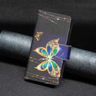 For Samsung Galaxy S25 5G Colored Drawing Pattern Zipper Leather Phone Case(Big Butterfly) - 2