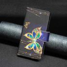 For Samsung Galaxy S25+ 5G Colored Drawing Pattern Zipper Leather Phone Case(Big Butterfly) - 2