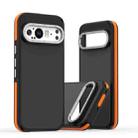 For Google Pixel 9 Pro XL Dual-Color Skin Feel Shockproof Phone Case(Orange) - 1