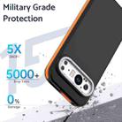 For Google Pixel 9 / 9 Pro Dual-Color Skin Feel Shockproof Phone Case(Orange) - 3