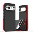 For Google Pixel 9 / 9 Pro Dual-Color Skin Feel Shockproof Phone Case(Red) - 1