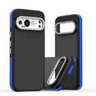 For Google Pixel 9 / 9 Pro Dual-Color Skin Feel Shockproof Phone Case(Blue) - 1