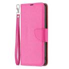 For Samsung Galaxy S25 5G Litchi Texture Pure Color Flip Leather Phone Case(Rose Red) - 3