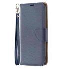 For Samsung Galaxy S25+ 5G Litchi Texture Pure Color Flip Leather Phone Case(Blue) - 3