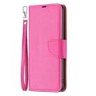 For Samsung Galaxy S25+ 5G Litchi Texture Pure Color Flip Leather Phone Case(Rose Red) - 3