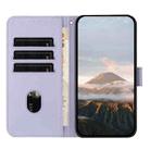 For Sharp Aquos R9 Pro Triangle Pattern Buckle Clasp Leather Phone Case(Light Purple) - 3