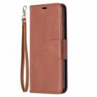 For Xiaomi Redmi 9A Retro Lambskin Texture Pure Color Horizontal Flip PU Leather Case with Holder & Card Slots & Wallet & Lanyard(Brown) - 2