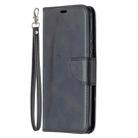 For Xiaomi Redmi 9A Retro Lambskin Texture Pure Color Horizontal Flip PU Leather Case with Holder & Card Slots & Wallet & Lanyard(Black) - 2