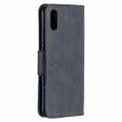 For Xiaomi Redmi 9A Retro Lambskin Texture Pure Color Horizontal Flip PU Leather Case with Holder & Card Slots & Wallet & Lanyard(Black) - 3