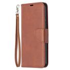 For Xiaomi Redmi 9C Retro Lambskin Texture Pure Color Horizontal Flip PU Leather Case with Holder & Card Slots & Wallet & Lanyard(Brown) - 2