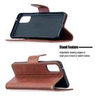 For OPPO Reno4 5G Retro Lambskin Texture Pure Color Horizontal Flip PU Leather Case with Holder & Card Slots & Wallet & Lanyard(Brown) - 3