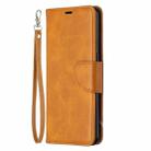 For OPPO Reno4 5G Retro Lambskin Texture Pure Color Horizontal Flip PU Leather Case with Holder & Card Slots & Wallet & Lanyard(Yellow) - 1