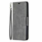 For OPPO Reno4 5G Retro Lambskin Texture Pure Color Horizontal Flip PU Leather Case with Holder & Card Slots & Wallet & Lanyard(Grey) - 1