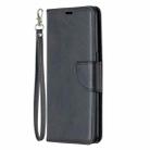 For OPPO Reno4 5G Retro Lambskin Texture Pure Color Horizontal Flip PU Leather Case with Holder & Card Slots & Wallet & Lanyard(Black) - 1