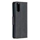 For OPPO Reno4 5G Retro Lambskin Texture Pure Color Horizontal Flip PU Leather Case with Holder & Card Slots & Wallet & Lanyard(Black) - 2