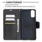 For OPPO Reno4 5G Retro Lambskin Texture Pure Color Horizontal Flip PU Leather Case with Holder & Card Slots & Wallet & Lanyard(Black) - 4