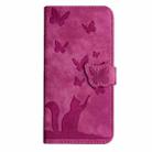 For Redmi Note 14 Pro 5G Butterfly Cat Embossing Flip Leather Phone Case(Pink) - 2