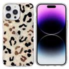 For iPhone 16 Pro Max Colorful Painting Pattern TPU Phone Case(Leopard) - 1