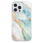 For iPhone 16 Pro Max Colorful Painting Pattern TPU Phone Case(Marble) - 2