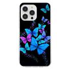 For iPhone 16 Pro Max Colorful Painting Pattern TPU Phone Case(Color Butterflies) - 2