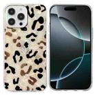 For iPhone 16 Pro Colorful Painting Pattern TPU Phone Case(Leopard) - 1