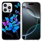 For iPhone 16 Pro Colorful Painting Pattern TPU Phone Case(Color Butterflies) - 1