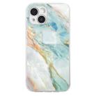 For iPhone 15 Plus Colorful Painting Pattern TPU Phone Case(Marble) - 2