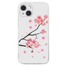 For iPhone 15 Plus Colorful Painting Pattern TPU Phone Case(Plum Blossom) - 2