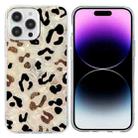 For iPhone 14 Pro Max Colorful Painting Pattern TPU Phone Case(Leopard) - 1