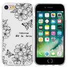 For iPhone SE 2022 / 2020 / 8 / 7 Colorful Painting Pattern TPU Phone Case(Butterfly Flower) - 1