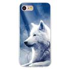 For iPhone SE 2022 / 2020 / 8 / 7 Colorful Painting Pattern TPU Phone Case(White Wolf) - 2