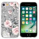For iPhone SE 2022 / 2020 / 8 / 7 Colorful Painting Pattern TPU Phone Case(Flowers On Grey) - 1