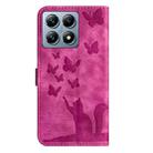 For Xiaomi 14T Butterfly Cat Embossing Flip Leather Phone Case(Pink) - 3