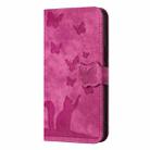 For Xiaomi Poco C75 Butterfly Cat Embossing Flip Leather Phone Case(Pink) - 2