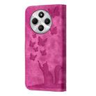 For Xiaomi Poco C75 Butterfly Cat Embossing Flip Leather Phone Case(Pink) - 3