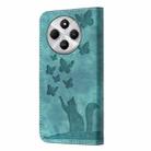 For Xiaomi Poco C75 Butterfly Cat Embossing Flip Leather Phone Case(Wathet) - 3